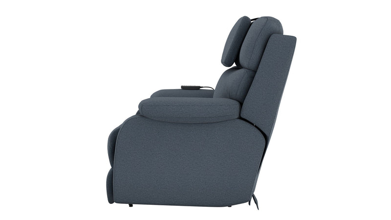 Unique Piece Furniture Dreamtime 48" Power Recliner | Zero Gravity | Power Headrest | CR3 Heat & Massage | Nanobionic Fabric | Beach / Steel / Haze