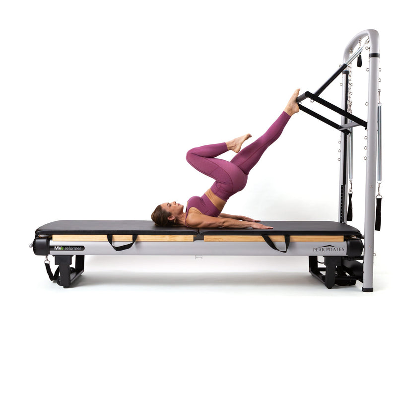Peak Pilates MVe® Reformer & Tower | 3-in-1 Reformer, Tower & Mat | Precision Aluminum Frame | Black