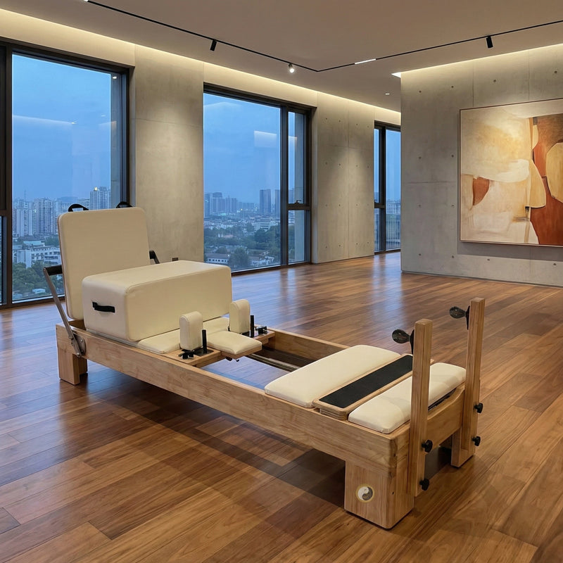 Personal Hour Nano Pro Max | Studio Pilates Reformer | Oak Wood | 6 Springs | Full Bundle | RE001