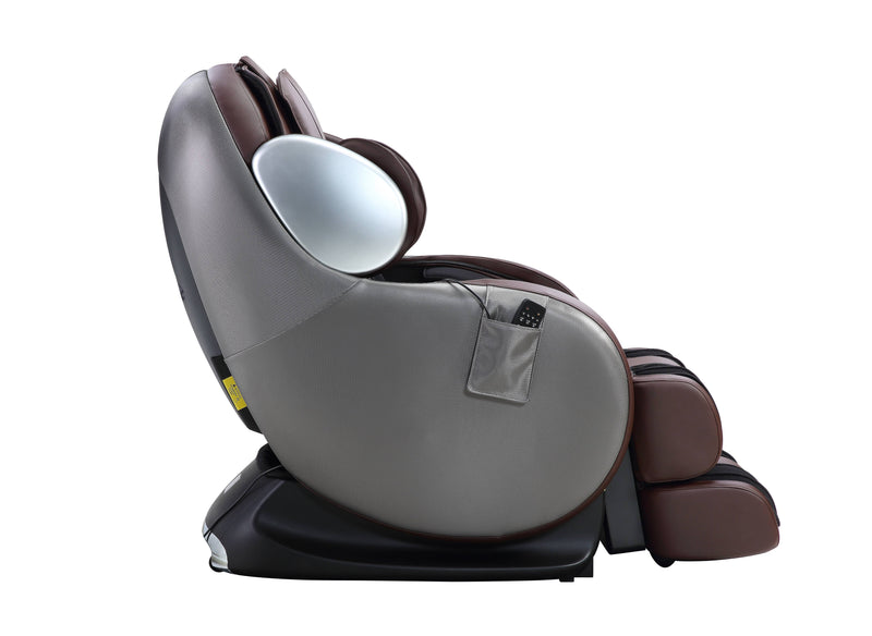 Home Furnishers Pacari 2D Massage Chair | Zero Gravity | 16 Airbags | Kneading, Knocking & Shiatsu | Chocolate PU Leather