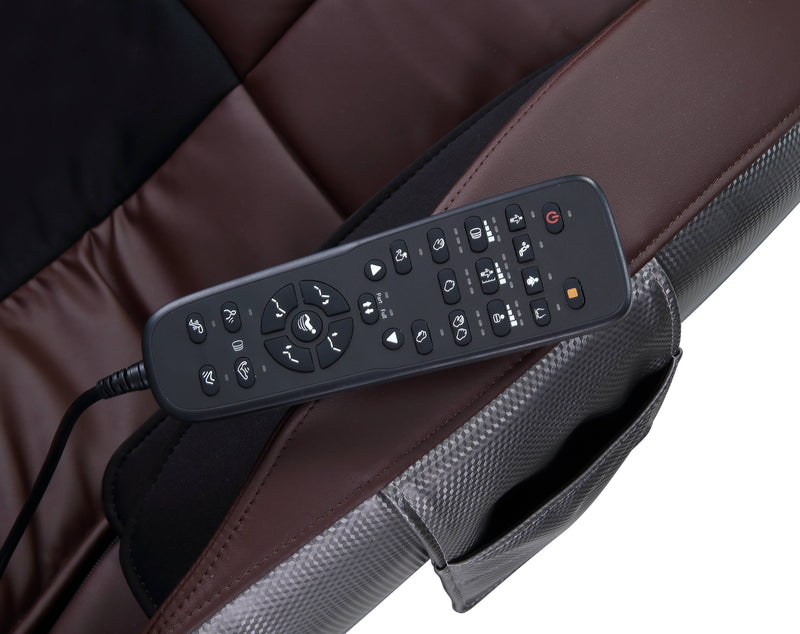 Home Furnishers Pacari 2D Massage Chair | Zero Gravity | 16 Airbags | Kneading, Knocking & Shiatsu | Chocolate PU Leather