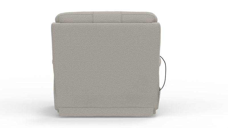 Unique Piece Furniture Dreamtime 48" Power Recliner | Zero Gravity | Power Headrest | CR3 Heat & Massage | Nanobionic Fabric | Beach / Steel / Haze