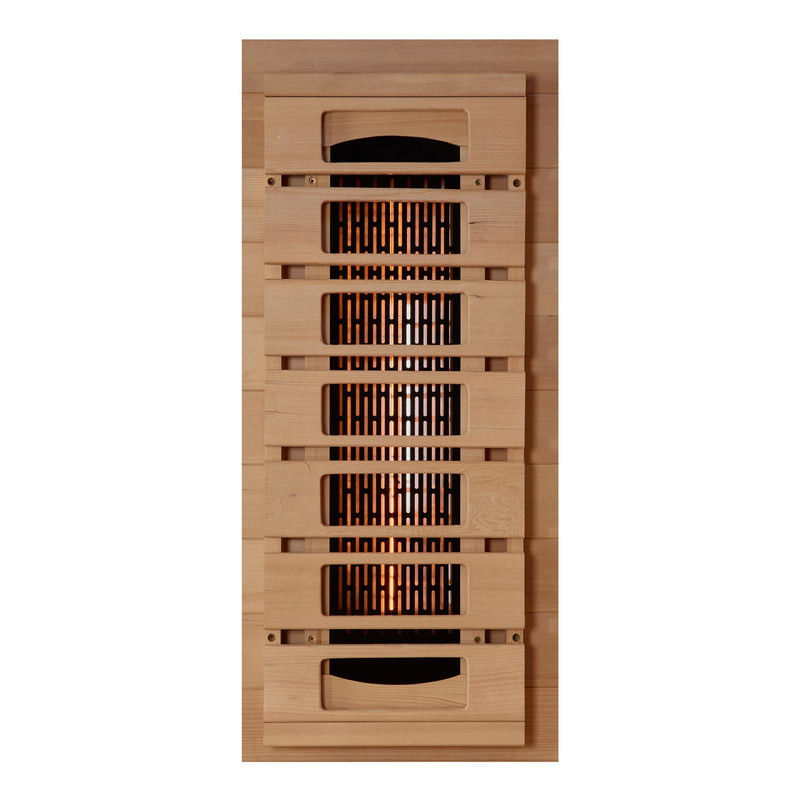 Golden Designs Reserve Edition | 2-Person Full Spectrum Infrared Sauna | Canadian Hemlock | Himalayan Salt Bar | GDI-8020-03
