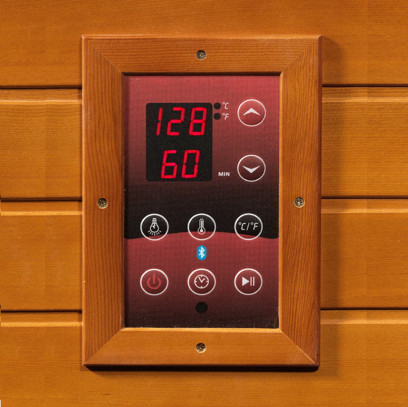 Dynamic Bellagio 3 Person FAR Infrared Sauna | Canadian Hemlock | 9 Low EMF Carbon Panels | DYN-6306-02