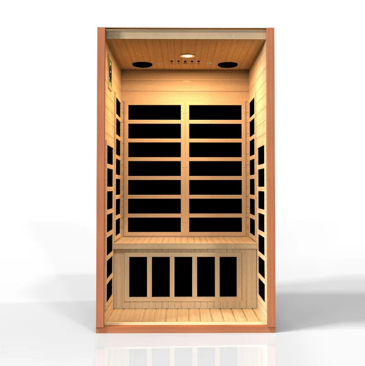 Dynamic Avila Elite | 1-2 Person Ultra Low EMF FAR Infrared Sauna | Canadian Hemlock | DYN-6103-01 Elite