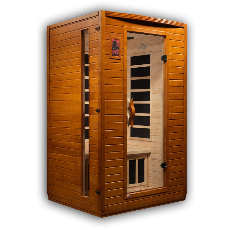 Dynamic Versailles | 2-Person FAR Infrared Sauna | Canadian Hemlock | 6 Low EMF Carbon Panels | DYN-6202-03