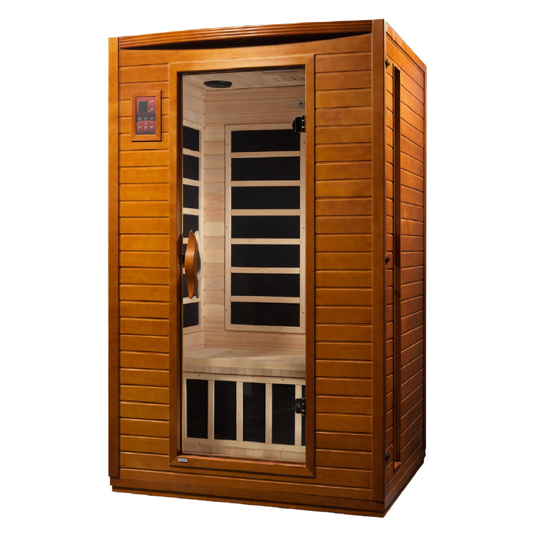 Dynamic Versailles | 2-Person FAR Infrared Sauna | Canadian Hemlock | 6 Low EMF Carbon Panels | DYN-6202-03