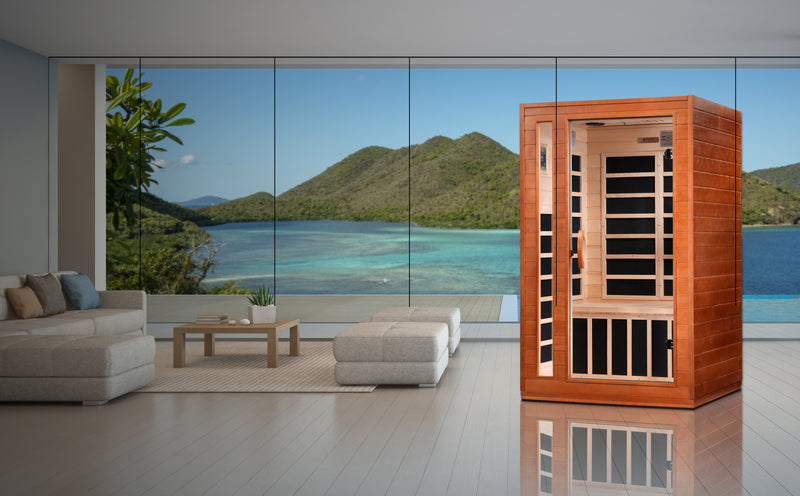 Dynamic Cordoba 2-Person FAR Infrared Sauna | Canadian Hemlock | Ultra Low EMF | DYN-6203-01 Elite