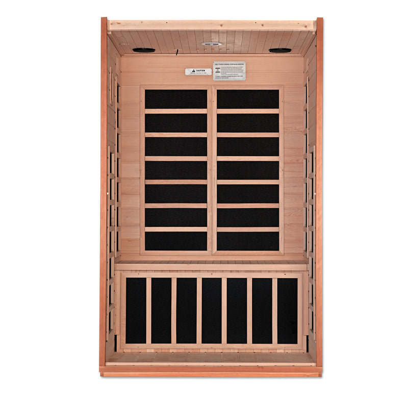 Dynamic Cordoba 2-Person FAR Infrared Sauna | Canadian Hemlock | Ultra Low EMF | DYN-6203-01 Elite