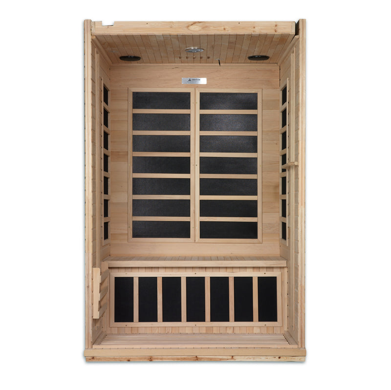 Dynamic Venice 2-Person FAR Infrared Sauna | Canadian Hemlock | Low EMF | DYN-6210-01