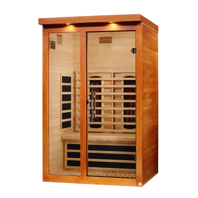 Dynamic Llumeneres 2-Person Full Spectrum Infrared Sauna | Near Zero EMF | Canadian Hemlock | DYN-6215-03 FS