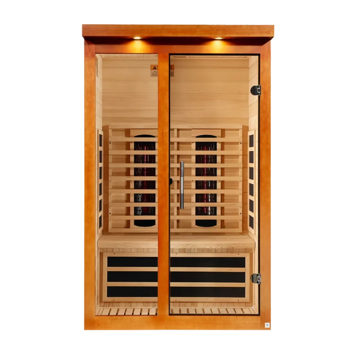 Dynamic Llumeneres 2-Person Full Spectrum Infrared Sauna | Near Zero EMF | Canadian Hemlock | DYN-6215-03 FS
