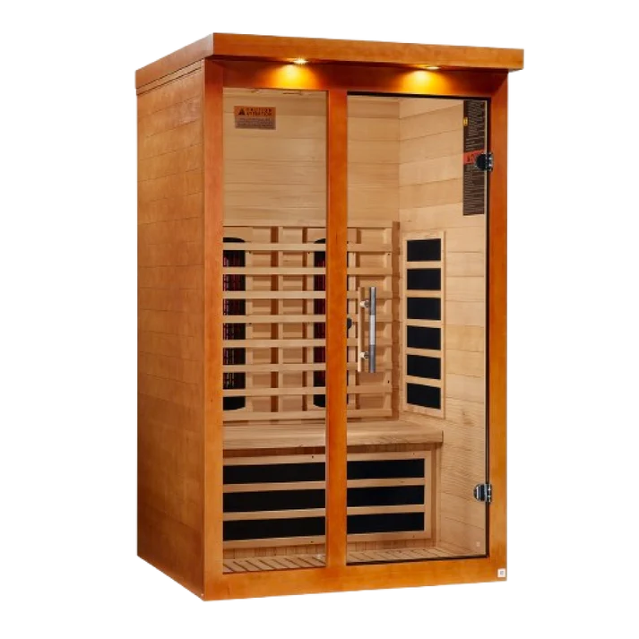 Dynamic Llumeneres 2-Person Full Spectrum Infrared Sauna | Near Zero EMF | Canadian Hemlock | DYN-6215-03 FS