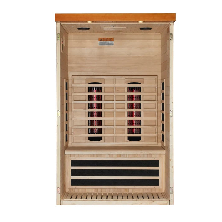 Dynamic Llumeneres 2-Person Full Spectrum Infrared Sauna | Near Zero EMF | Canadian Hemlock | DYN-6215-03 FS
