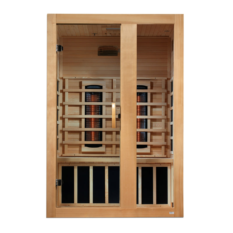 Dynamic Serena | 2-Person Full Spectrum Infrared Sauna | Canadian Hemlock | Near Zero EMF | DYN-6229-03 FS