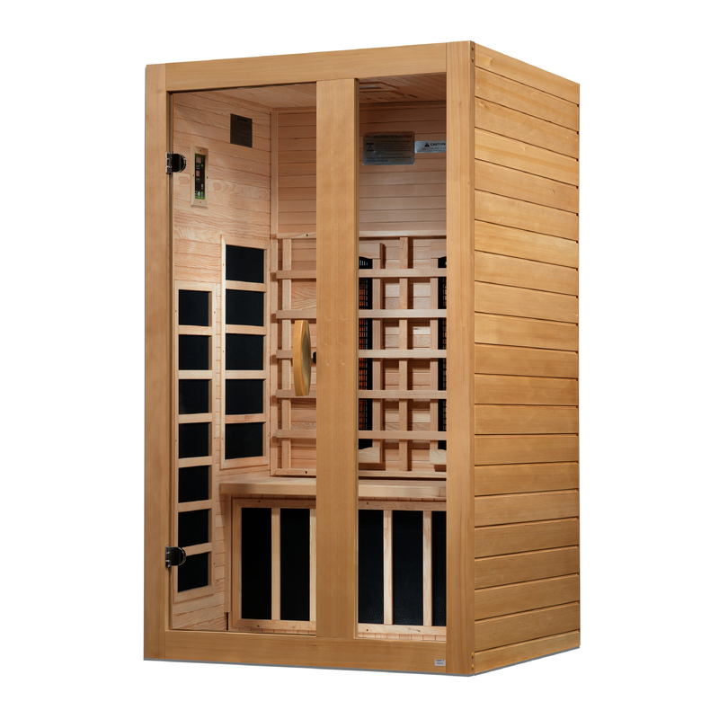 Dynamic Serena | 2-Person Full Spectrum Infrared Sauna | Canadian Hemlock | Near Zero EMF | DYN-6229-03 FS