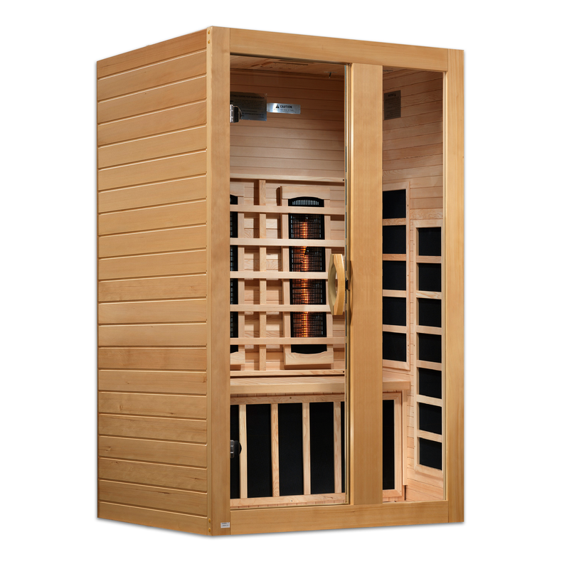 Dynamic Serena | 2-Person Full Spectrum Infrared Sauna | Canadian Hemlock | Near Zero EMF | DYN-6229-03 FS