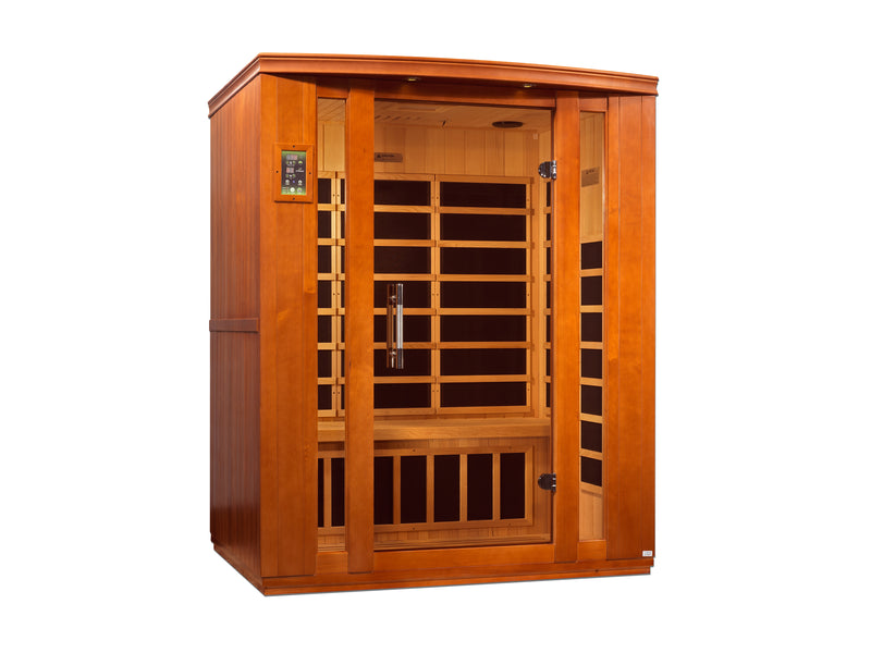 Dynamic Bellagio 3 Person FAR Infrared Sauna | Canadian Hemlock | 9 Low EMF Carbon Panels | DYN-6306-02