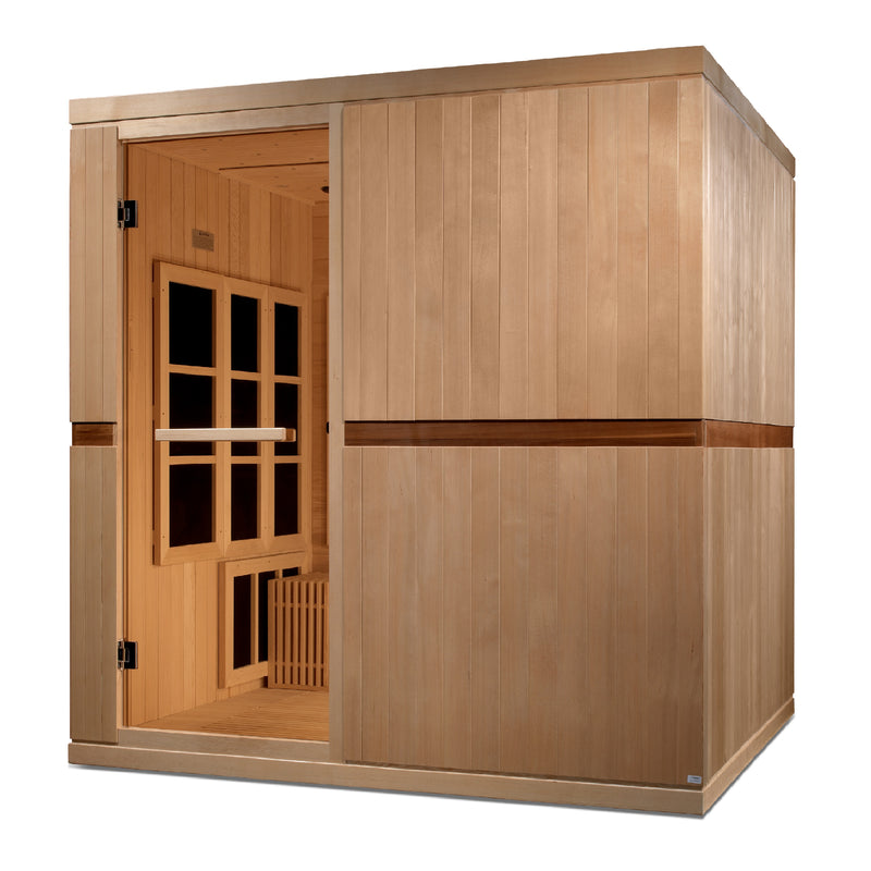 Golden Designs Catalonia | 8-Person FAR Infrared Sauna | Canadian Hemlock | Near Zero EMF | GDI-6880-02