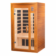 Dynamic Barcelona 1-person infrared sauna, side view