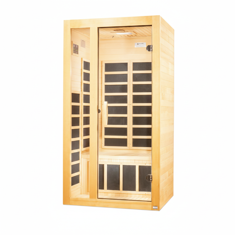 Dynamic Gracia 2-person infrared sauna, front view