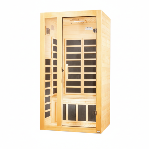 Dynamic Gracia 2-person infrared sauna, front view