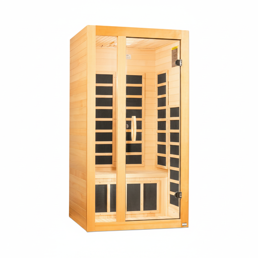 Dynamic Gracia 2-person infrared sauna, front view