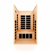 Dynamic Gracia 2-person infrared sauna, inside view