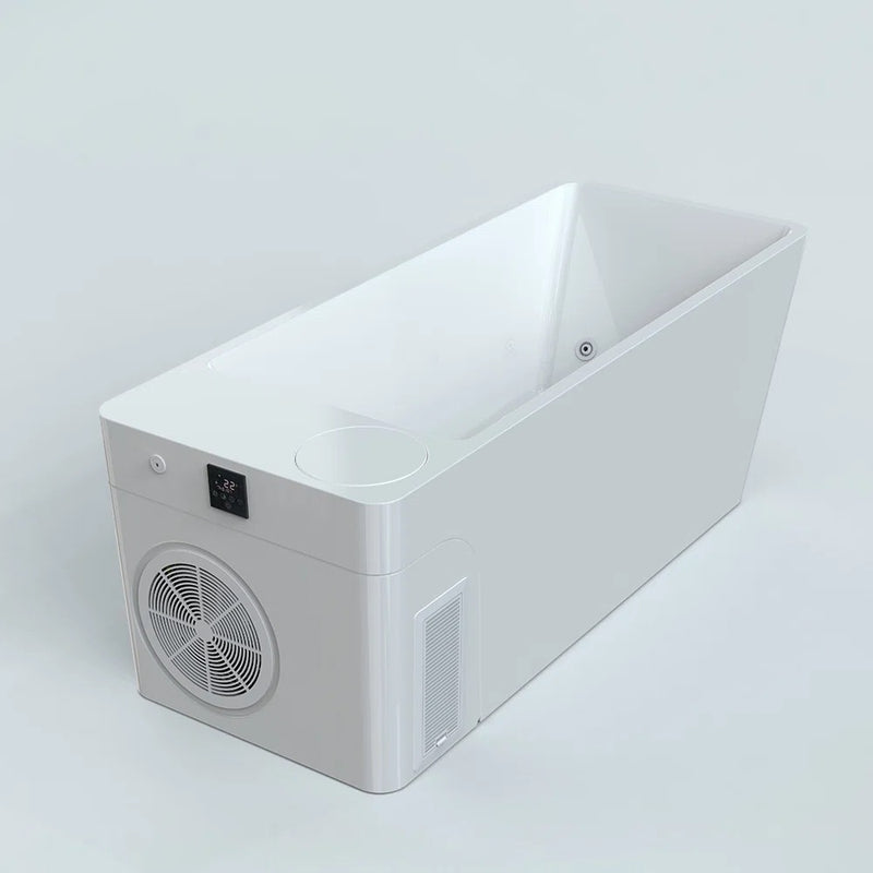 Orivon Frost Cold Plunge Tub | 1-Person | 1HP Integrated Chiller | 37–108°F | Premium Acrylic | Indoor/Outdoor | White, Black, Metallic