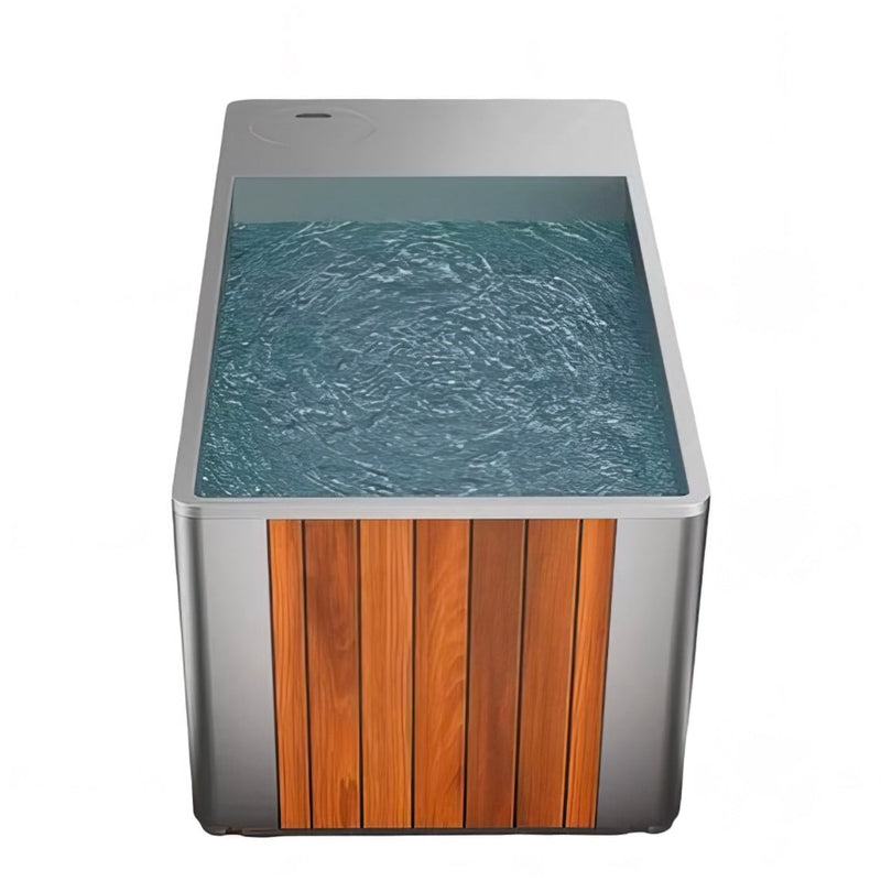 Orivon Frost Cold Plunge Tub | 1-Person | 1HP Integrated Chiller | 37–108°F | Premium Acrylic | Indoor/Outdoor | White, Black, Metallic