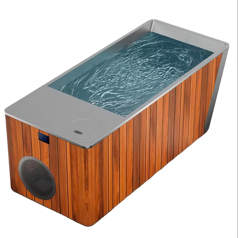 Orivon Frost Cold Plunge Tub | 1-Person | 1HP Integrated Chiller | 37–108°F | Premium Acrylic | Indoor/Outdoor | White, Black, Metallic