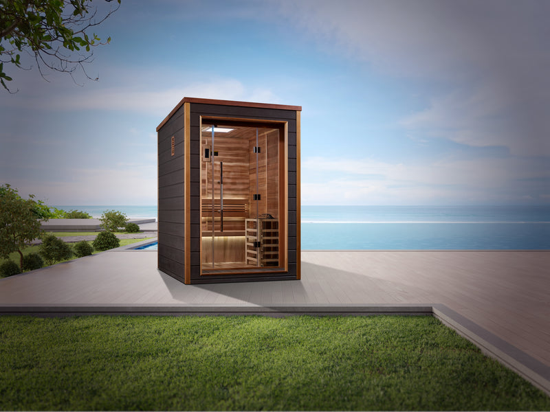Golden Designs "Narvik" 2 Person Outdoor-Indoor Traditional Sauna (GDI-8202-01)