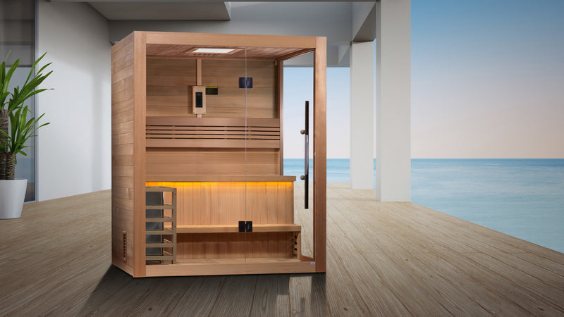 Golden Designs "Hanko" 2-3 Person Traditional Sauna (GDI-7202-01)