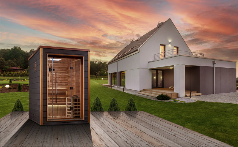 Golden Designs "Narvik" 2 Person Outdoor-Indoor Traditional Sauna (GDI-8202-01)