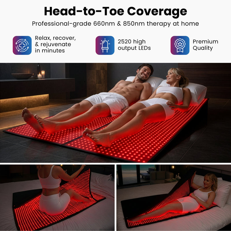 FullGlow™ 360 | Full-Body Red Light & Near-Infrared Wrap | 360° Coverage | iReliev