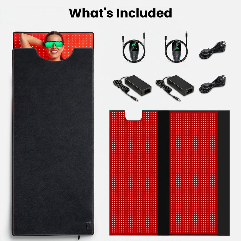 FullGlow™ 360 | Full-Body Red Light & Near-Infrared Wrap | 360° Coverage | iReliev