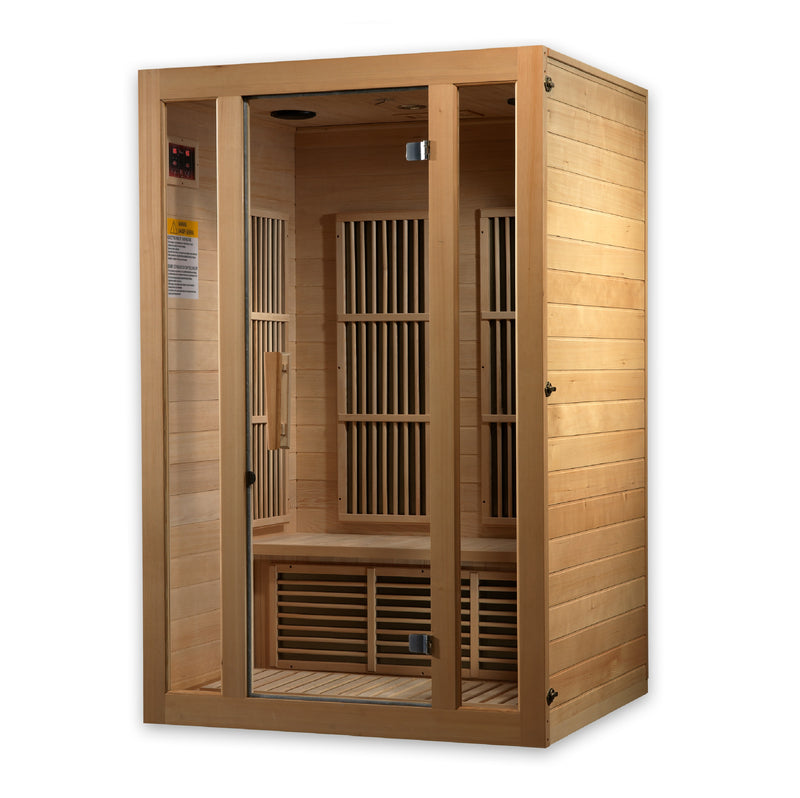 Maxxus Seattle 2 Person FAR Infrared Sauna | Canadian Hemlock | Low EMF Carbon Panels | MX-J206-01