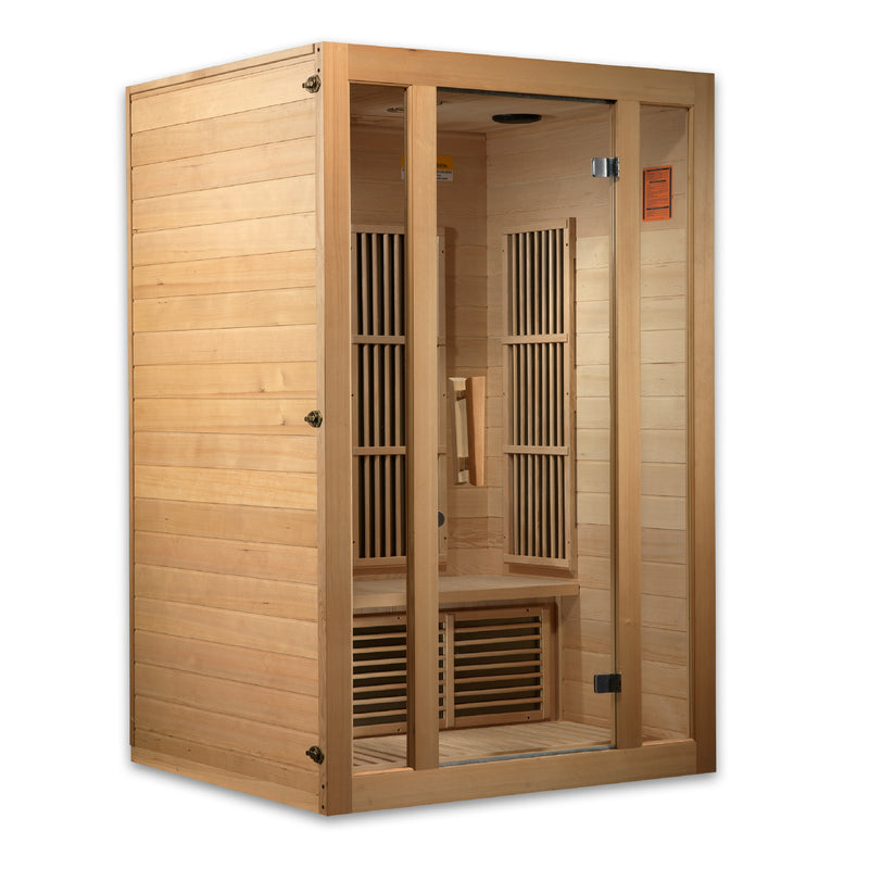 Maxxus Seattle 2 Person FAR Infrared Sauna | Canadian Hemlock | Low EMF Carbon Panels | MX-J206-01