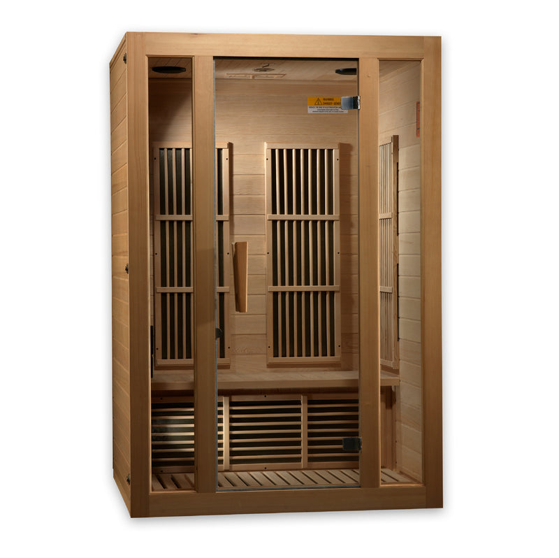 Maxxus Seattle 2 Person FAR Infrared Sauna | Canadian Hemlock | Low EMF Carbon Panels | MX-J206-01
