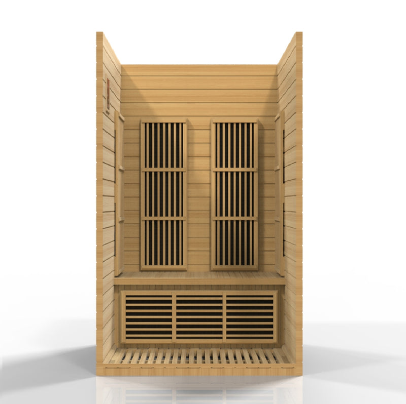 Maxxus Seattle 2 Person FAR Infrared Sauna | Canadian Hemlock | Low EMF Carbon Panels | MX-J206-01