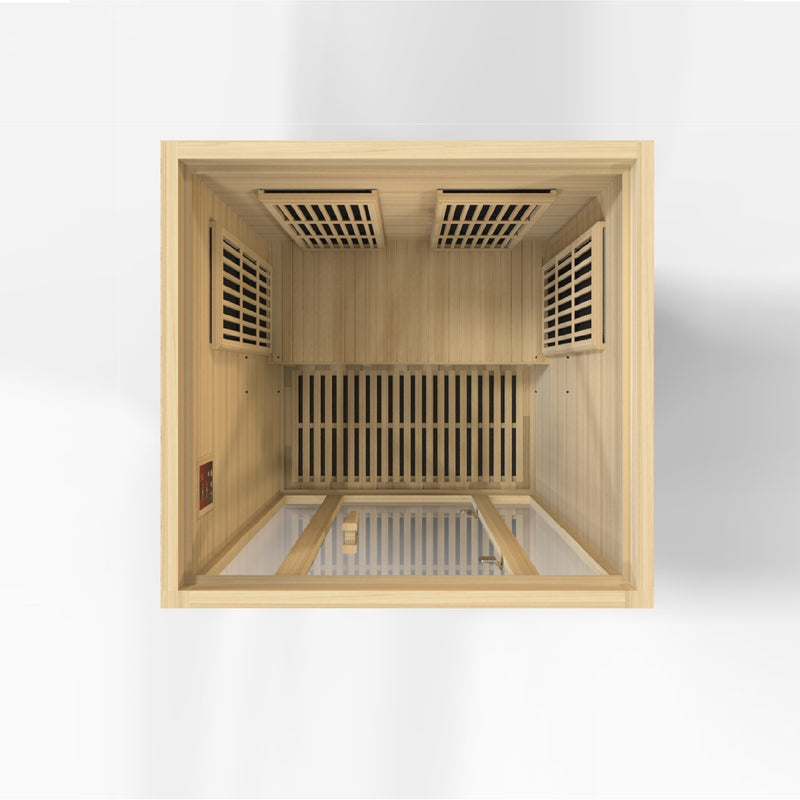 Maxxus Seattle 2 Person FAR Infrared Sauna | Canadian Hemlock | Low EMF Carbon Panels | MX-J206-01