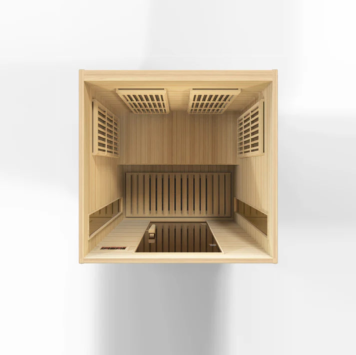 Maxxus Toulouse 2-Person FAR Infrared Sauna | Canadian Hemlock | Low EMF | 6 Carbon Panels | MX-K206-01