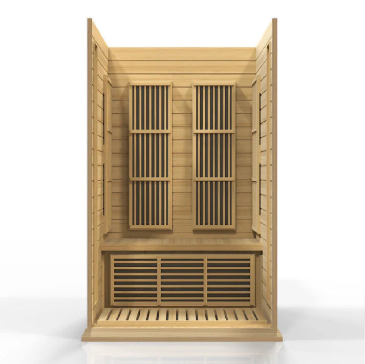 Maxxus Toulouse 2-Person FAR Infrared Sauna | Canadian Hemlock | Low EMF | 6 Carbon Panels | MX-K206-01