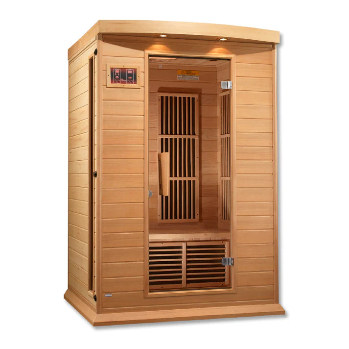 Maxxus Toulouse 2-Person FAR Infrared Sauna | Canadian Hemlock | Low EMF | 6 Carbon Panels | MX-K206-01