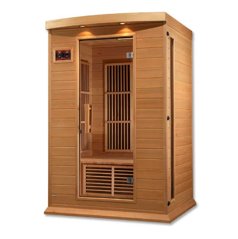Maxxus Toulouse 2-Person FAR Infrared Sauna | Canadian Hemlock | Low EMF | 6 Carbon Panels | MX-K206-01