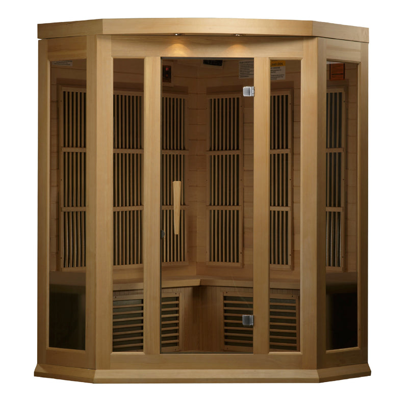 Maxxus K-Line | 3-Person Infrared Sauna | Canadian Hemlock | Low EMF FAR Infrared | MX-K356-01