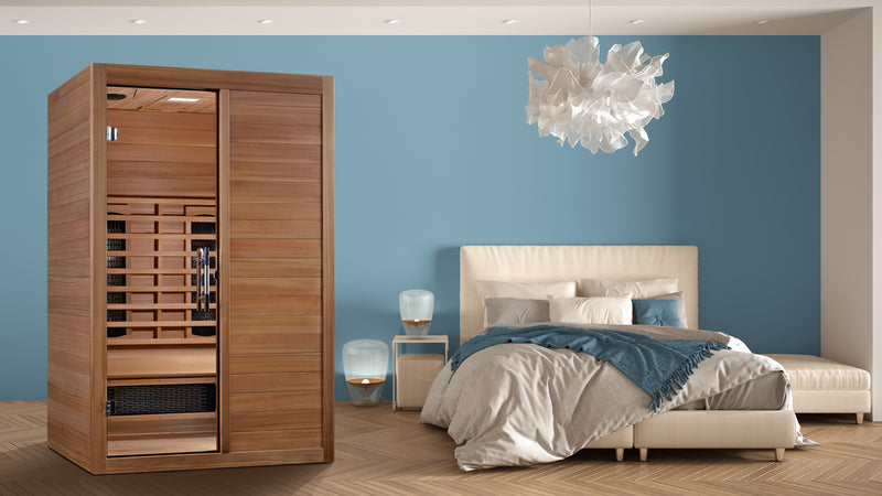 Maxxus S-Line | 2-Person Infrared Sauna | Canadian Hemlock | Low EMF FAR Infrared | MX-S206-01