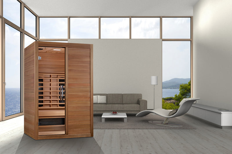 Maxxus S-Line 2 Person FAR Infrared Sauna | Canadian Hemlock | Low EMF Carbon Panels | MX-S206-01