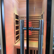 Orivon Lumin One infrared sauna, front view