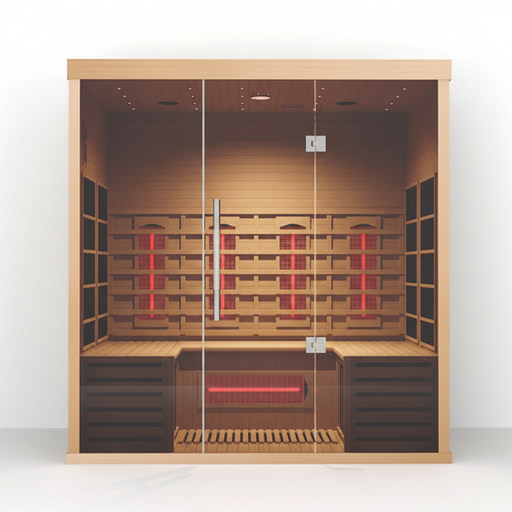 Orivon Lumin Three infrared sauna, front view